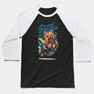 Strong and stylish dog Baseball T-Shirt